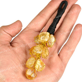 Citrine Tumble Stone Car Hanging / Door Hanging Accessories 9 pc Tumble Stones