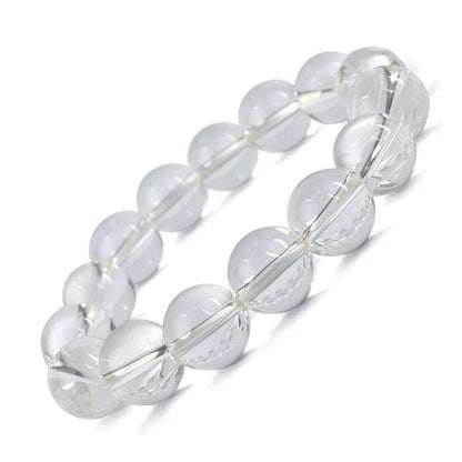 Natural Crystal Stone 12 mm Round Beads Bracelet