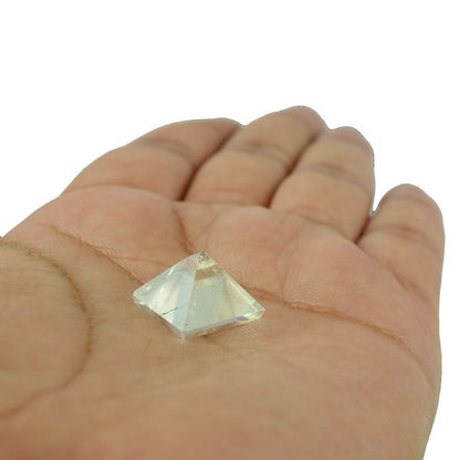 Clear Quartz Pyramid for Reiki Healing / Grid and Vastu Correction