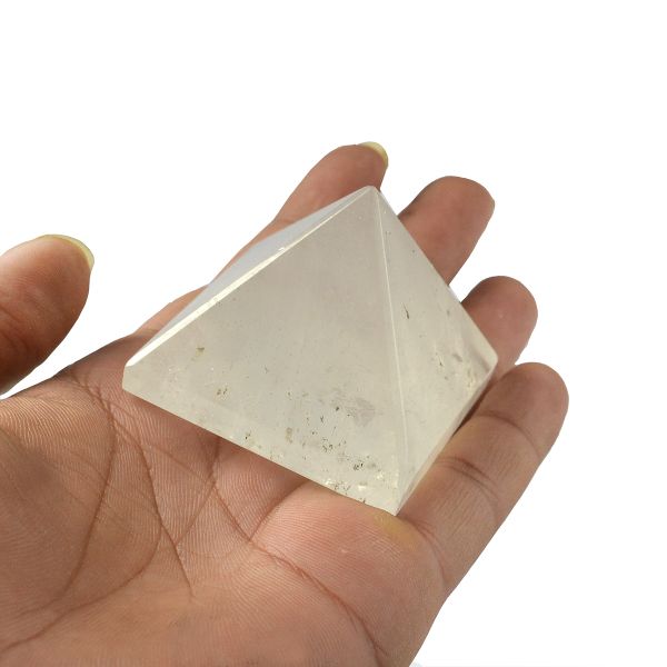 Clear Quartz Pyramid for Reiki Healing / Grid and Vastu Correction