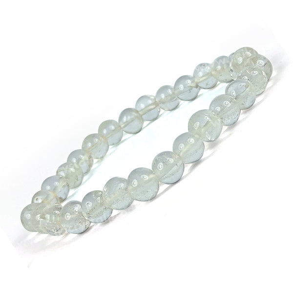 Natural Crystal Stones 6 mm Round Beads Bracelet