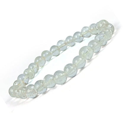 Natural Crystal Stones 6 mm Round Beads Bracelet