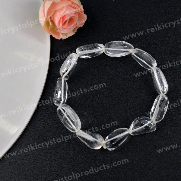 Natural Crystal Stone Tumble Bracelet