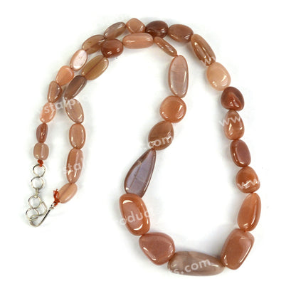 Natural Coffee Moonstone Spiritual Energy Necklace