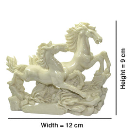 2 / Two White Running Horse