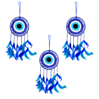 Evil Eye Dream Catcher Wall Hanging for Positive Energy and Protections