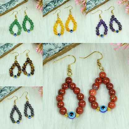 Natural Crystal Stone Bead Earring for Girls & Women