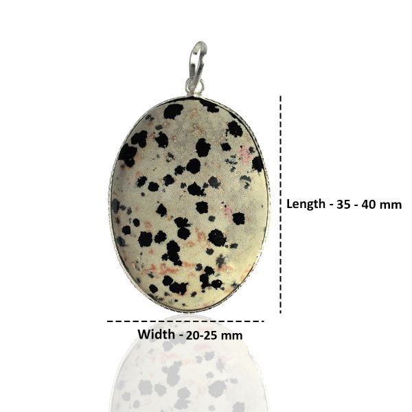 Dalmatian Jasper Healing Crystal Necklace for Positivity