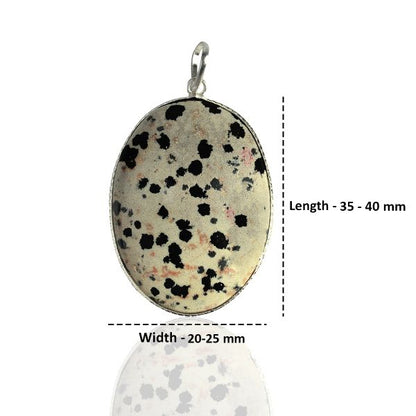 Dalmatian Jasper Healing Crystal Necklace for Positivity