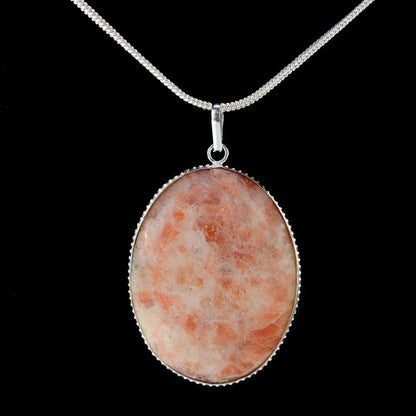 Sunstone Healing Crystal Necklace for Positivity