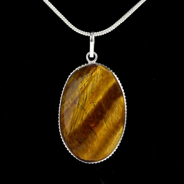 Tiger Eye Crystal Locket for Protection and Confidence