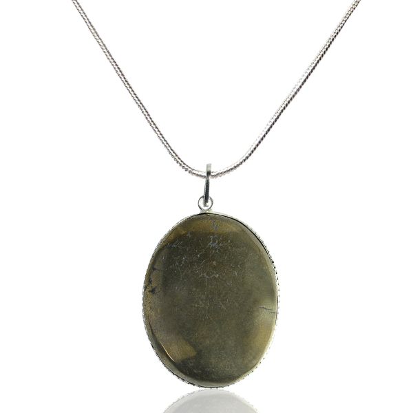 Pyrite Healing Crystal Necklace for Wealth