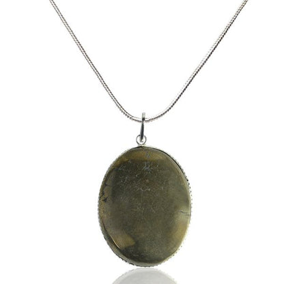 Pyrite Healing Crystal Necklace for Wealth