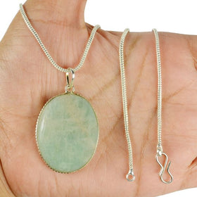 Amazonite Gemstone Pendant Necklace