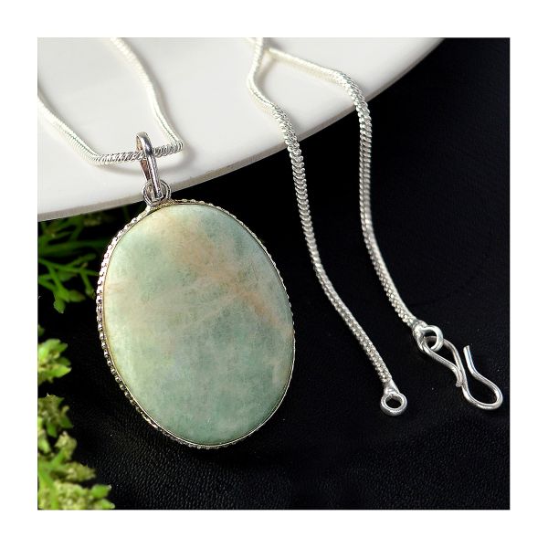 Amazonite Pendant for Communication and Balance