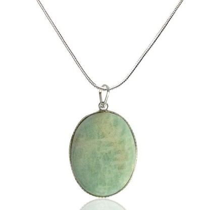 Amazonite Oval Shape Pendant