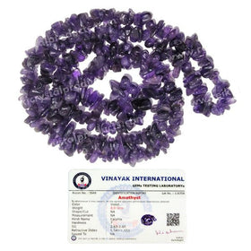 Certified Natural Crystal Stone Chip Beads Mala - Necklace