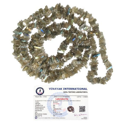 Certified Natural Crystal Stone Chip Beads Mala - Necklace