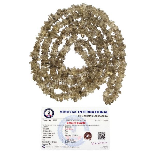 Certified Natural Crystal Stone Chip Beads Mala - Necklace