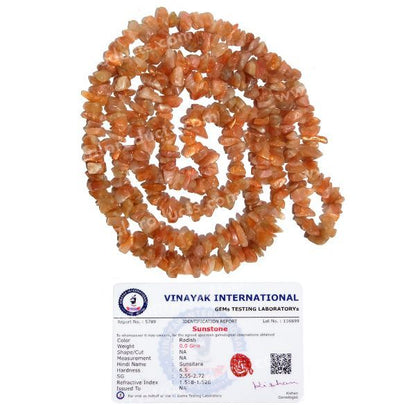 Certified Natural Crystal Stone Chip Beads Mala - Necklace