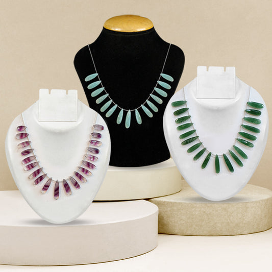 Natural Crystal Stone Designer Necklace for Women