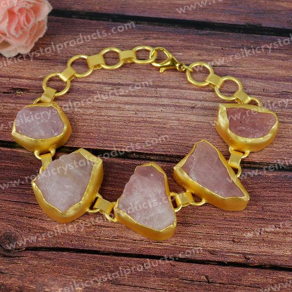 Natural Crystal Stone Adjustable Bracelet