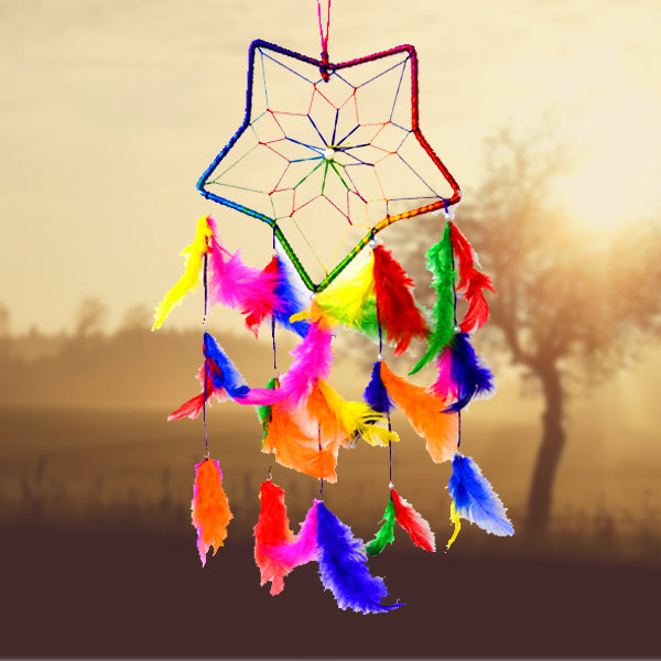 Star Shape Dream Catcher Wall Hanging for Positive Energy
