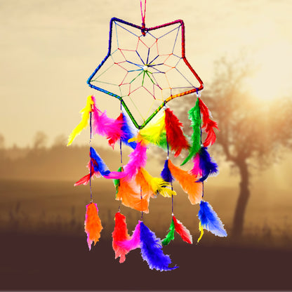 Star Shape Dream Catcher Wall Hanging for Positive Energy