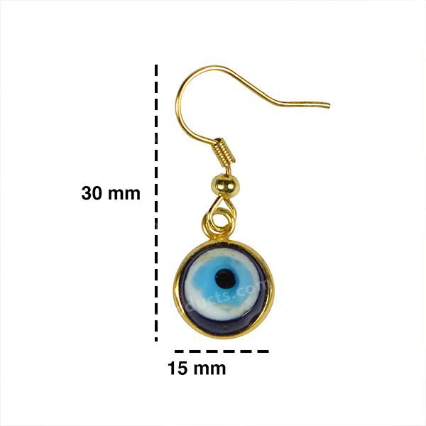 Evil Eye Earring Golden Color For Protection