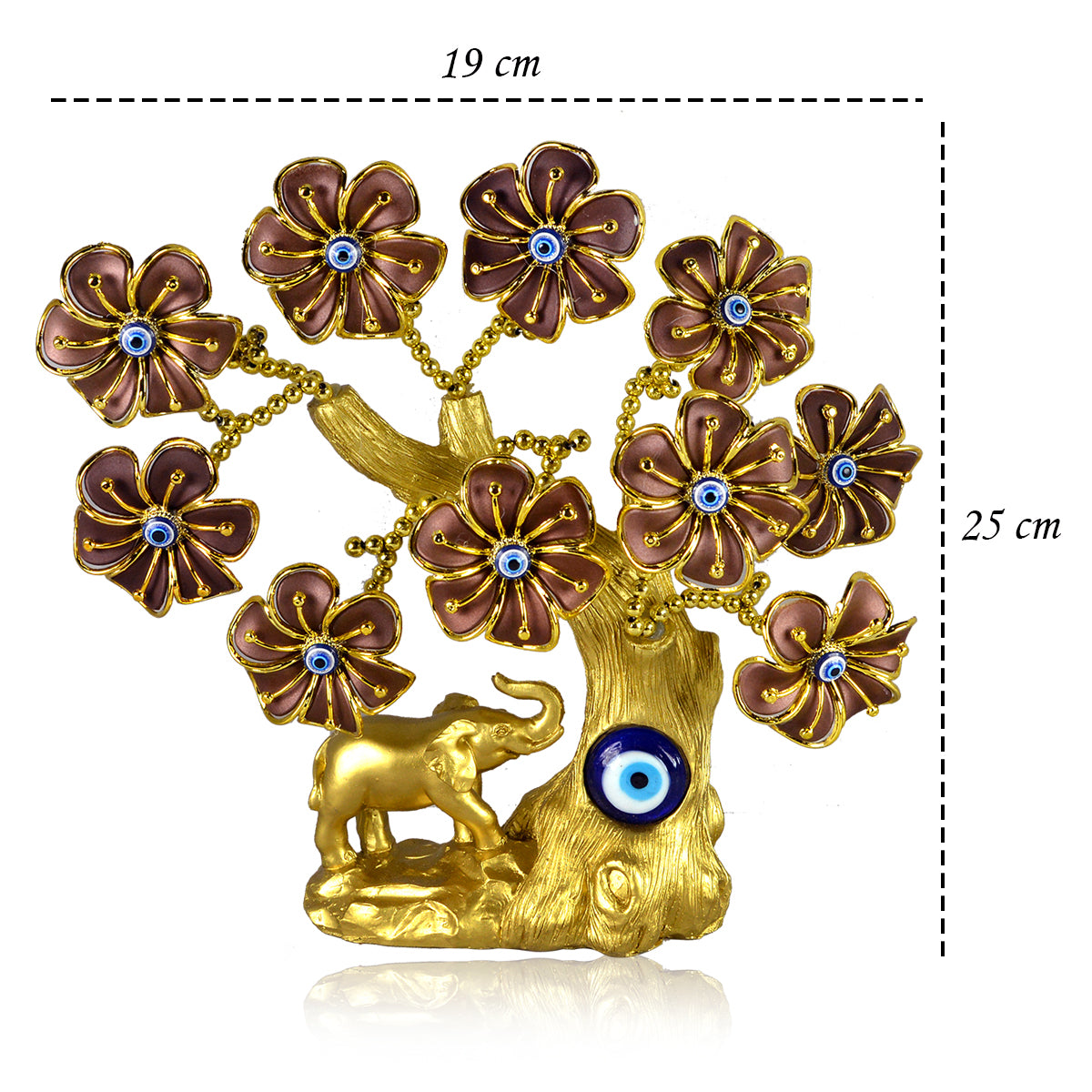 Elephant Evil Eye Tree for Home Decor Good Luck, Gift & Decorative Showpiece