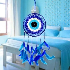 Evil Eye Dream Catcher Wall Hanging for Positive Energy and Protections