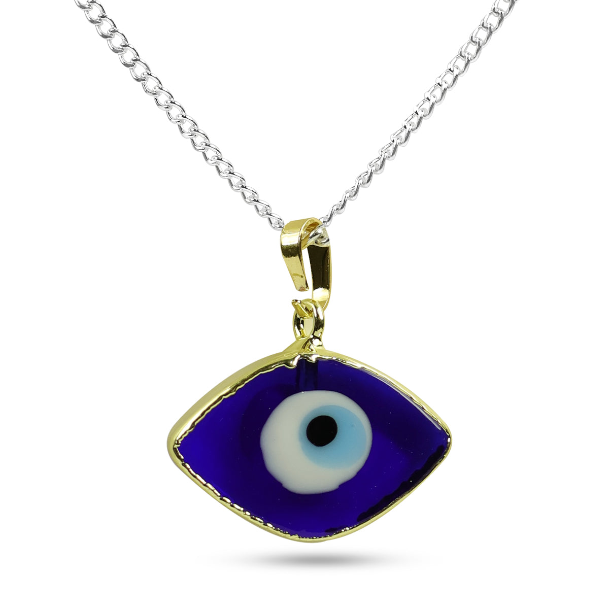 Blue Turkish Evil Eye Shape Pendant 20mm
