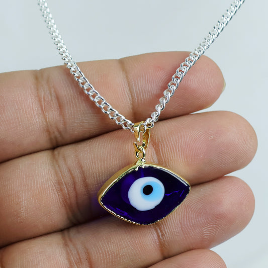 Blue Turkish Evil Eye Shape Pendant 20mm