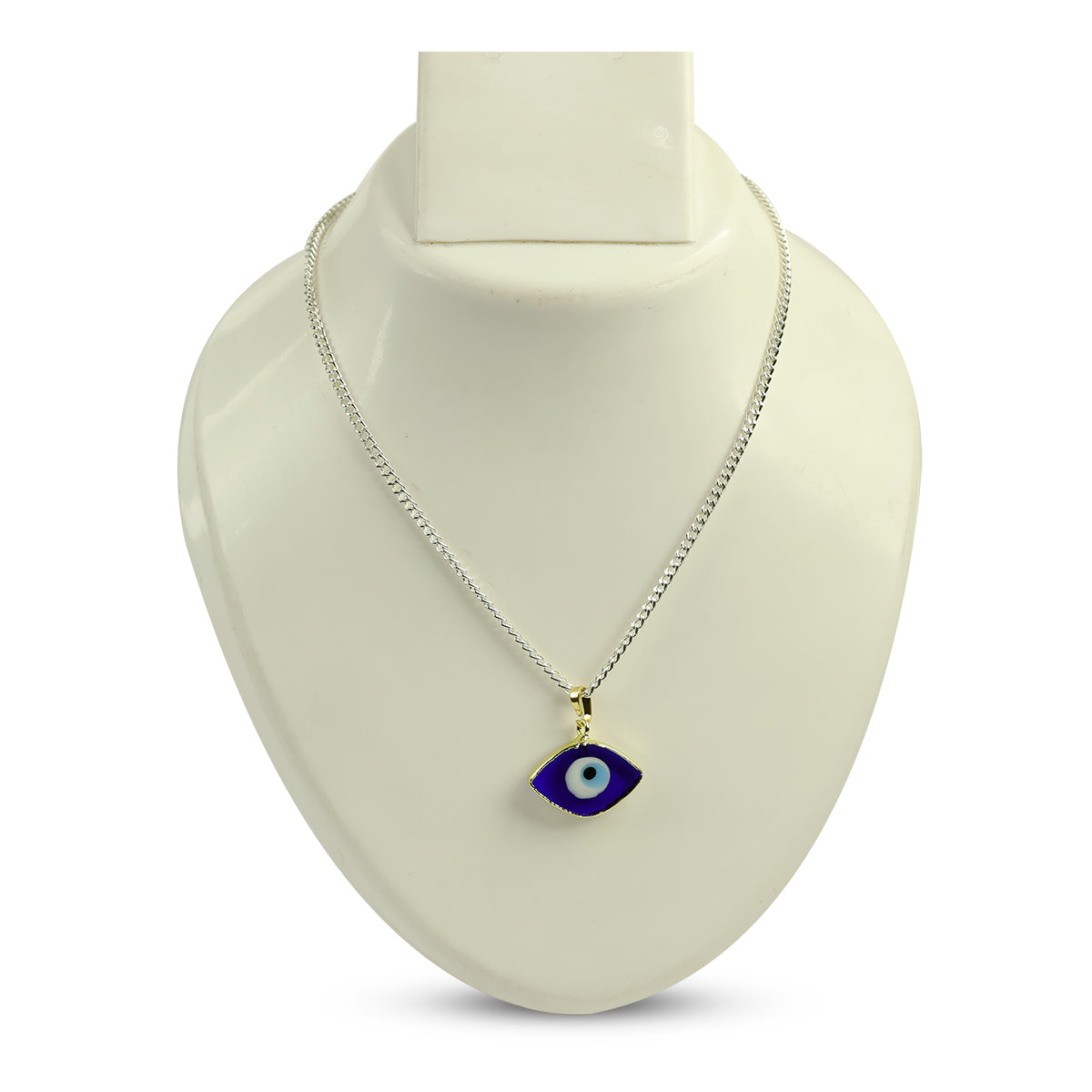 Blue Turkish Evil Eye Shape Pendant 20mm
