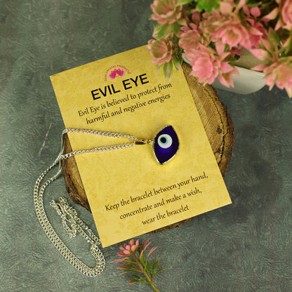 Blue Turkish Evil Eye Shape Pendant 20mm
