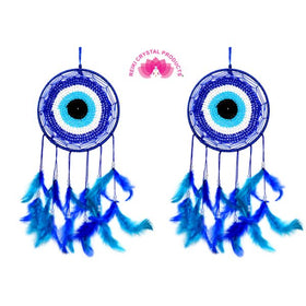Evil Eye Dream Catcher Wall Hanging for Positive Energy -2 Pc