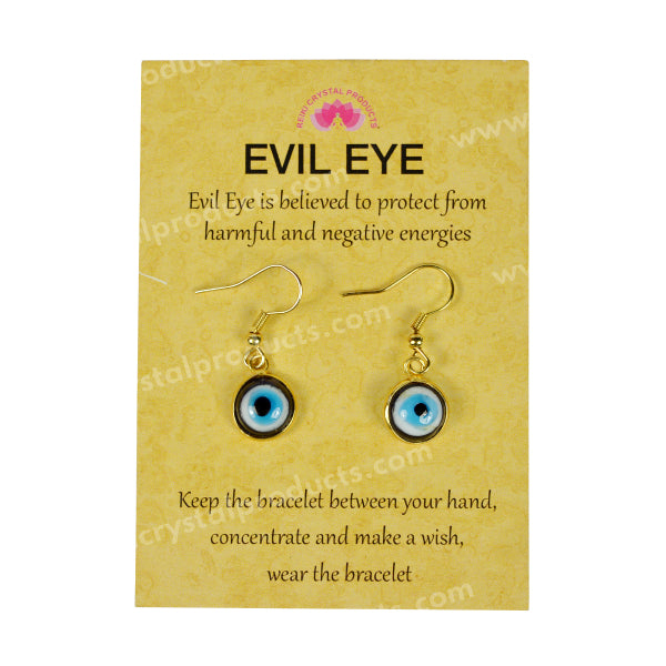 Evil Eye Earring Golden Color For Protection
