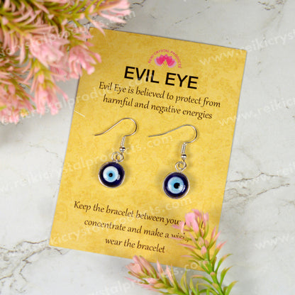 Evil Eye Earring Silver Color For Protection