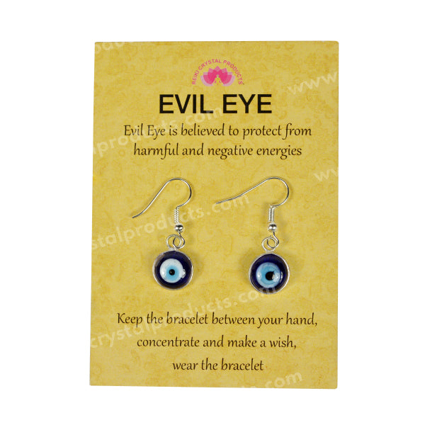Evil Eye Earring Silver Color For Protection