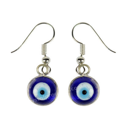 Evil Eye Earring Silver Color For Protection