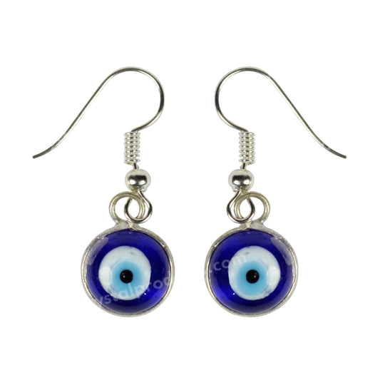 Evil Eye Earring Silver Color For Protection