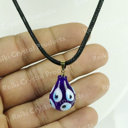 Evil Eye Guava Shape Pendant With Thread