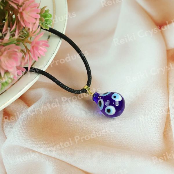 Evil Eye Guava Shape Pendant With Thread