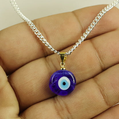 Blue Turkish Evil Eye Pendant 10 mm