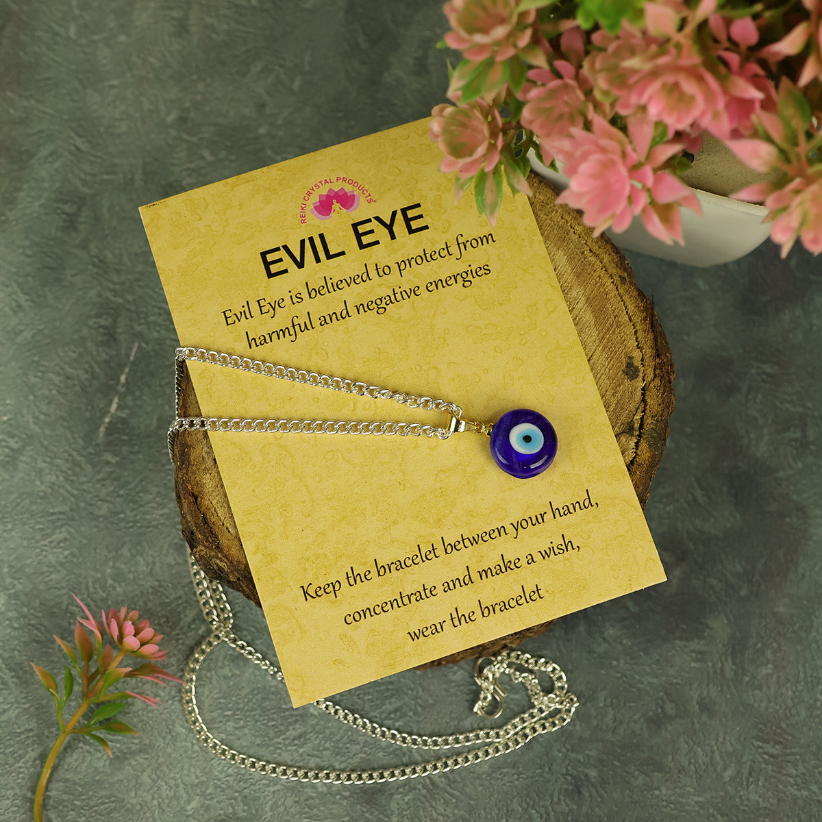 Blue Turkish Evil Eye Pendant 10 mm
