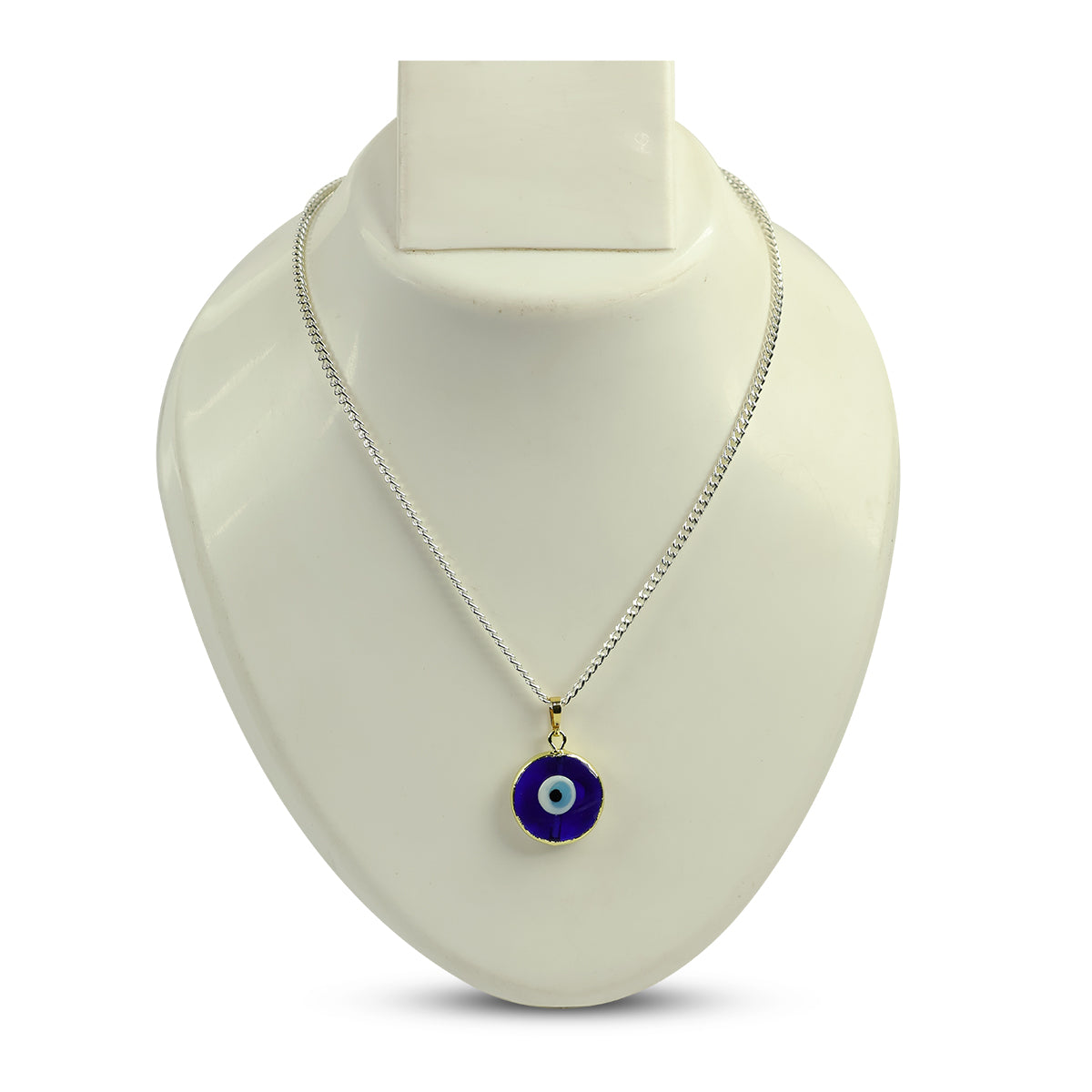 Blue Turkish Evil Eye Round Shape Pendant 20 mm