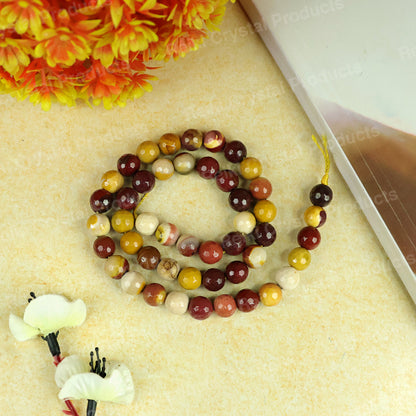Polished Mookaite Jasper loose beads 45 to 50 pieces