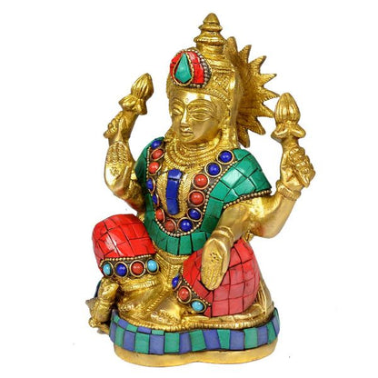 Brass laxmi Statue for Diwali, Home Decor-1400-1450 Gram