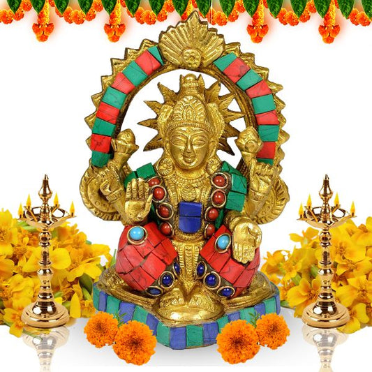 Brass laxmi Statue for Diwali, Home Decor-700-750 Gram