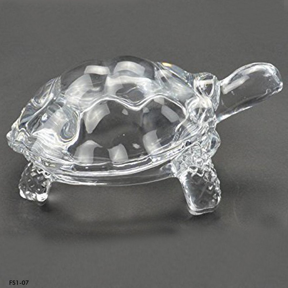 Glass Crystal Turtle / Tortoise for Feng Shui and vastu